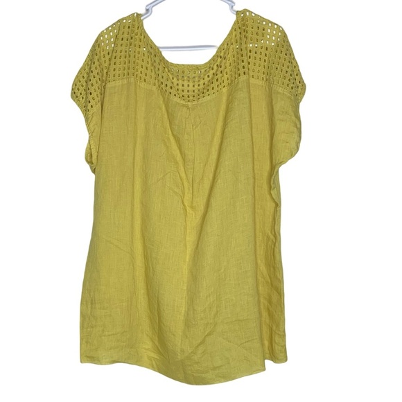 D.S 100% Linen Top - Picture 2 of 4